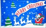 Merry Christmas - Santa Flag