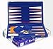 Backgammon - 15 inch Blue Suede