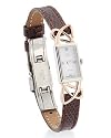 Clogau Gold Ladies Oblong Watch in Silver & Rose Gold with Diamonds