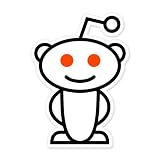 Reddit car vinyl sticker decal 5" X 3"