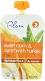 Plum Organics Baby Stage 3 Meals, Sweet Corn, Carrot with Turkey and Sage, 4 Ounce (Pack of 6)