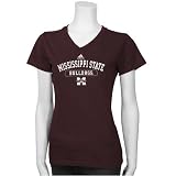 adidas Mississippi State Bulldogs Maroon Ladies Practice T-shirt