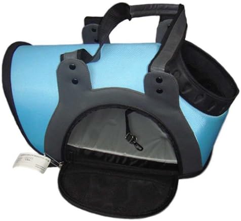 Best Pet Carrier Bag or Crate for Small Dog - Travel Sling Carrier - Carry Bag for Dogs - Blue Hard Sided Designer Pet Carrier Tote Is Waterproof - Luxury Wide Comfortable Shoulder Strap - Lightweight Dog Travel Bag - *SPECIAL* Final Stock Clearance!! - Buy Today At This Cheap Price!