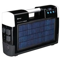 Portable Solar Powerpack Charger with Battery and AC Inverter