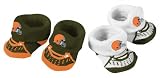 Cleveland Browns 6-9 Month 2 pair Bootie Set