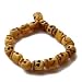 HAND MADE REAL OX BONE SKULL BUDDHIST ROSARY BRACELET BEADS GOTHIC UNIQUE UNUSUAL GIFT IDEA