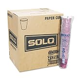 Bistro Design Hot Drink Cups Paper 12 oz. Maroon 20 Bags of 50 Carton