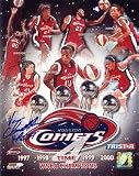 Van Chancellor Comets Autographed 8x10 Photograph with 4 Peat Inscription