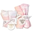 Versailles Pink - Bib Bouquet (# 101401) And Burp Bouquet (# 101420) - Set
