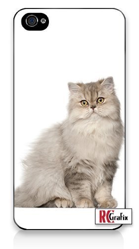 Premium Direct Print Happy Persian Kitty Cat with Attitude iphone 6 Quality Hard Snap On Case for iphone 6/Apple iphone 6 - AT&T Sprint Verizon - White Case PLUS Bonus RCGRafix The Best Iphone Business Productivity Apps Review Guide