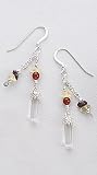 Fire Sterling Silver Earrings