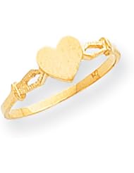 14k Gold Childrens Heart Ring