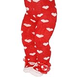 Baby Girls Red 'Gorgeous Princess' Tights with White Hearts (0-6 Months)