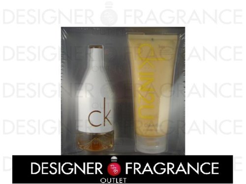 GIFT SET - CK IN 2 U by CALVIN KLEIN with 3.4 EDT Spray, 6.7 Skin Moisturizer