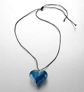 Crackle Heart Pendant Necklace