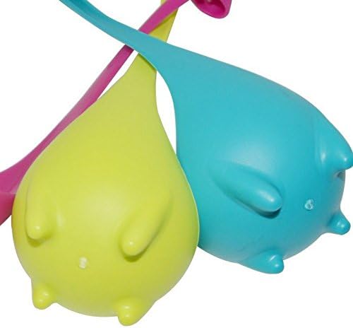 CEXECELLS Creative Cute Ladle Loch Ness Scotland Kitchen Monster Nessie Soup Cartoon Vertical Long Handle Plastic Spoon Tableware Flatware(Blue)