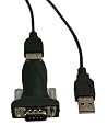 USB 2.0 Adapter zu Seriell - hochwertiger USB zu Com Port (RS232) mit 80cm langen Verl&auml;ngerungskabel - Windows + Linux