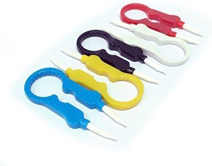 1PC Heating Resistant RDA Tank Coil Adjustment Spinner Tool Insulated Ceramic Tweezer (YELLOW)