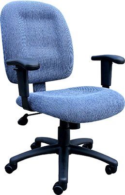 Boss Mid-Back Ergonomic Task Chair (Sky Blue)