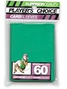 Player's Choice Green Sleeves (Pack of 60) Standard Size Deck Protectors - Ideal for YuGiOh!, Pokemon, Magic: The Gathering, World of Warcraft Trading Card Games