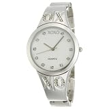 XOXO Womens XO5216 Silver Dial Silver-tone Hal