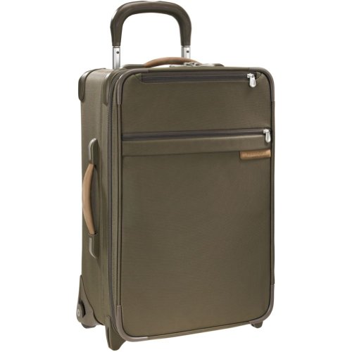 Briggs & Riley 21 Inch One-Touch Carry-On Expandable Upright,Olive,21.5x14x8.5
