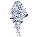 Bridal Pearl Style Crystal Bouquet Brooches & Pins