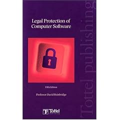  Legal Protection of Computer Software: David Bainbridge: Books