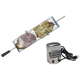 E-Z Que WS4B-S-21.5x6 6-Inch-Cradle Rotisserie-Spit-Rod Replacement for Weber Summit 4-Burner S440 and S450 Gas Grills