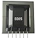 2sets EE65B Large Power Transformer ferrite core Isolater ferrite RF Choke ferrite Bead with 6+6pin Vertical Bobbin MnZn PC40