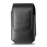 Leather Pouch Protective Carrying Cell Phone Case for BlackBerry Torch 9800 Curve 3G 9300 9330 Curve 8330 8300 8520 8530 8900 Bold 9700 9780 / ZTE MSGM8 II Cricket / HTC Pure / LG Octane Verizon Vu Plus enV3 VX-9200 Rumor Touch GM730 / Motorola Bravo Flipside ATandT Defy T-Mobile / Palm Pixi / Pixi