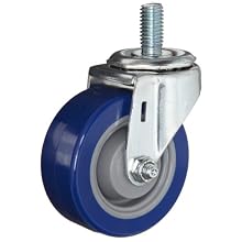 E.R. Wagner Stem Caster, Swivel, Polyurethane Wheel