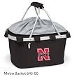 Nebraska Cornhuskers Lightweight Insulated Metro Picnic Basket - Black w/Digital Print