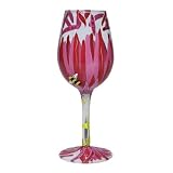 Lolita Holiday Glassware Wine Loves Me - Loves Me Not