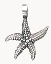 Sea Starfish Star Fish Silver Tone Pewter Pendant Necklace