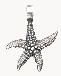 Sea Starfish Star Fish Pewter Pendant Necklace