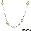 ROSATO Made in Italy Attractive Necklace Made in 14K/925 Gold plated Silver. Total item weight 37.0g Length 58in