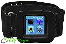 CrazyOnDigital Sporty Armband for Apple iPod Nano 6G 6th Generation. CrazyOnDigital Retail Package