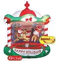 Airblown Inflatable 6 FT Carousel Snow Globe