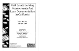 Books : Real Estate Lending Requirements And Loan Documentation
