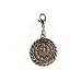 Alpenflustern Charm Coin (antique silver-coloured) - Traditional Bavarian Oktoberfest Jewelry, Pendant & Charm for Necklace, Charivari and Octoberfest Bracelet