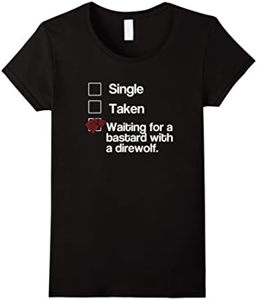 Women's Funny Stark Shirt Winterfell T-Shirt Jon Snow Women Gift Large Black