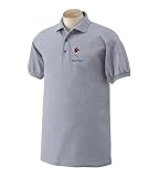 Personalized custom embroidered football player on polo shirt