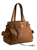 Prada Camel Leather BR2958 Tote Handbag