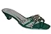 Emerald Green Dress Emerald green diamante mule with low heel. Great for evening outfits - glam without the stiletto! By ASL