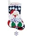 Santa Snowflake Stocking Felt Applique Kit