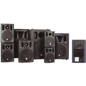 TEC9312 Active moulded PA speakerbox, 12", 300W & 100W RMS