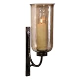 Large Wall Sconce with Brown Luster Glass IMAX