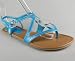 Patent Double Cross Strap Sandal