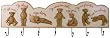 Teddy Bear 7 days of the week adorable huge coat or clothing rack 29" long